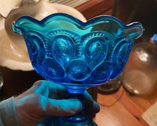 Moon and Stars and other depression glass 