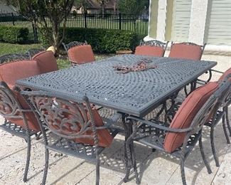 7 x 10 metal outdoor patio furniture