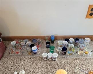 Tons of Collectable Shot Glasses