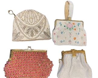 Collection 1940's Beaded & Mesh Hand Purses