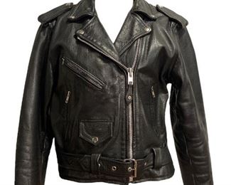 Vintage Unisex Motorcycle Leather Jacket
