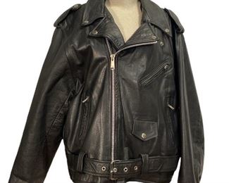 Unisex Motorcycle Leather Jacket