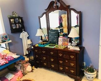 Dresser and mirror 