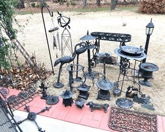 Metal yard art 