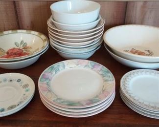 Mystery Lot of Assorted Plates and Bowls