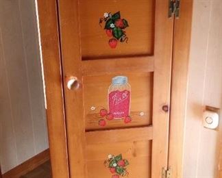 Strawberry Hand Painted Cabinet