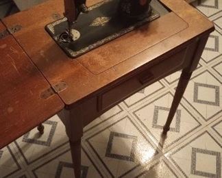 Vintage 1952 Era Singer Sewing Machine Table