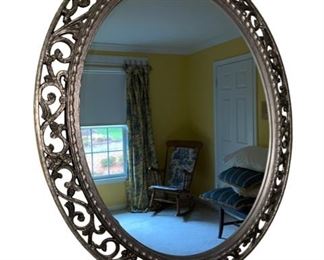 Oval Ornate Open Scrollwork Mirror EC146-27
Regular price$300.00 USD     Description: The mirror features an ornate oval frame complete with openwork scrolls and flourishes. It is then finished in a deep copper accented with antiquing, adding to its old world look. The mirror is a perfect focal point for an entryway, bathroom, bedroom or any room in your home...
Condition: Very good
Dimensions: 28 x 34
Local pick up Vienna VA.  Located on first floor.  Please contact us for shipper suggestions  https://goodbyhello.com/products/mirror-ec146-27?_pos=1&_sid=710377c78&_ss=r