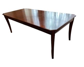 Klaussner Clipped Corner Wood Dining Table EC146-15
Regular price$1,000.00 USD     Description:  Since 1963, Klaussner Home Furnishings has been the leading solutions provider to the furniture industry. Our mission is simple: to provide value-driven product, constant innovation, speed-to- market and total customer satisfaction.
Condition: Very good.  
Dimensions: 40 x 84 x 30 includes one 18" Leaf
Local pick up only Vienna VA.  Located on first floor.  Contact us for shipper suggestions    https://goodbyhello.com/products/klaussner-c808-dining-table-ec146-15?_pos=1&_sid=6b8a9a9c9&_ss=r