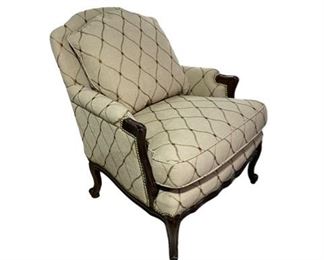 $350.00 USD     French Country Louis XV Style Armchair KG136-22     Description:  A curved wood frame, rounded seat back, and cabriole legs unite to create this Louis XV-style armchair. This chair is perfect for a French country feel.
Condition: Very good condition
Dimensions: 29 x 30 x 36"H
Local pick up Ashburn VA.  Contact us for shipper suggestions.     https://goodbyhello.com/products/chair-kg136-22?_pos=1&_sid=a9fedcc6c&_ss=r