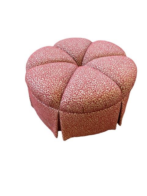 $300.00 USD     
Tufted Upholstered Round Skirted Ottoman on Casters KG136-9    Description:   The kick pleat skirt and tufted center create impeccable style for your home, and this ottoman also offers a variety of uses. Pair it with a chair to create a relaxing footrest after a long day, or use it as a spare seat when entertaining a large crowd.
Condition: Very good condition
Dimensions: 30 x 30 x 16"H
Local pick up Ashburn VA.  Contact us for shipper suggestions.     https://goodbyhello.com/products/tufted-upholstered-round-skirted-ottoman-on-casterskg136-9?_pos=1&_sid=f174a4964&_ss=r