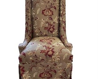 $700.00 USD     
Pair of Upholstered Accent Captains Chairs KG136-14      Description:  Add a stunning update to your home decor with this highback upholstered set of accent chairs. Upholstered in a floral pattern in muted tones creating a warm and sophisticated this accent chair elevates the style of your home decor.
Condition: Very good condition
Dimensions: 22 x 22 x 45"H
Local pick up Ashburn VA.  Contact us for shipper suggestions.      https://goodbyhello.com/products/pair-of-upholstered-captains-chairs-kg136-14?_pos=1&_sid=252bc46cd&_ss=r