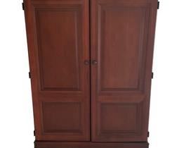 $300 USD      Cherry Shaker Style Armoire Entertainment Center EB148-14      Description: Lend a sense of organization to your bedroom with this shaker armoire. Featuring a cherry finish for warmth, this armoire is fashioned for structural durability. This armoire has two large doors allowing maximum storage.

Condition: Very good

Dimensions: 46 x 25 x 61"H

Local pick up Leesburg, VA.  Located on second floor.  Contact us for shipper suggestions.      https://goodbyhello.com/products/cherry-entertainment-center-eb148-14?_pos=1&_sid=64e8d6428&_ss=r