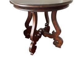 $335 USD      Wood Scrolled Feet Round End Table by Accessories Abroad EB148-11      Description: Neo romantic. Ornate, stylized scroll supports capture a baroque sensibility in this elegant, end table.

Condition: Very good

Dimensions: 28 x 28 x 28"H

Local pick up Leesburg, VA.  Located on first floor.  Contact us for shipper suggestions.      https://goodbyhello.com/products/round-end-table-by-accessories-abroad-eb148-11?_pos=5&_sid=64e8d6428&_ss=r
