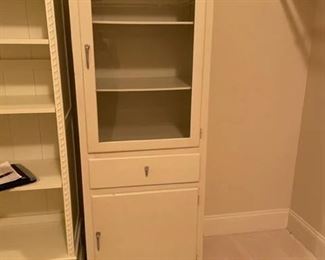 $40 USD     White Storage Cabinet/Pantry CD131-48     Description: Add additional storage to a kitchen, mudroom, pantry or garage space.  
Condition: Damage at bottom
Dimensions: 24 x 16 x 69"H
Local pick up Leesburg, VA.  Contact us for shipper suggestions.     https://goodbyhello.com/products/white-cabinet-cd131-48?_pos=1&_sid=27bc5f542&_ss=r