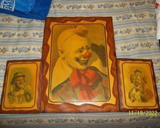 vintage Clown prints by Arthur Sarnoff (Rolo, Coco & Ringo)