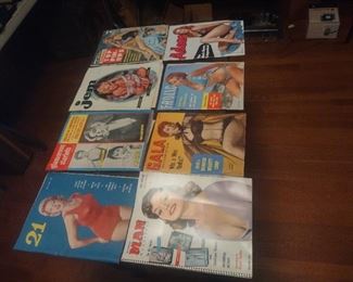 1950s pinup magazine collection in good shape