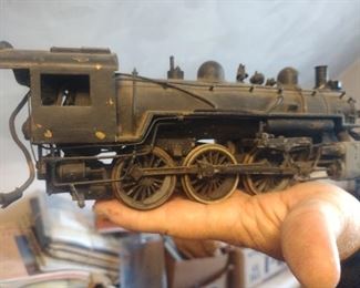 vintage brass locomotive