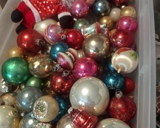 shiny brite and other vintage Christmas ornaments