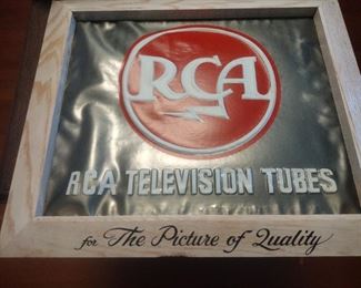 vintage rca advertisement sign 