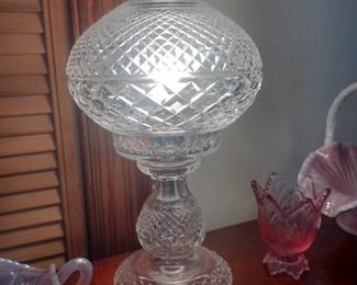 Waterford crystal hurricane lamp