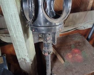 vintage 4 way railroad lantern with stand 