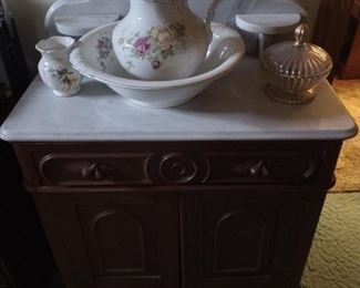 Marble top washstand 