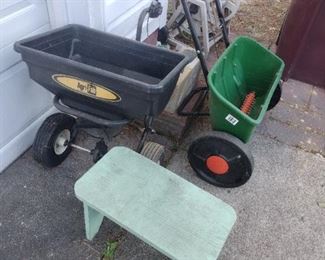 Lawn equipment seeders and more