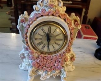 vintage porcelain clock 