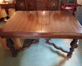 vintage kitchen table with 6 chairs 