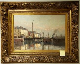 Original painting by listed artist Frans Van Damme (Belgian / 1858-1925).