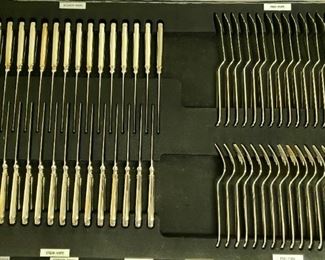Rare ROBBE & BERKING (Germany) Sterling Silver .925 flatware set. (Art Deco pattern) 315 total pieces in holders, no monograms.