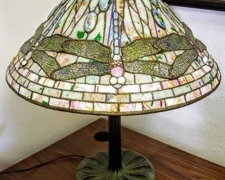 Tiffany style dragonfly table lamp.