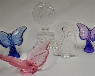 Baccarat, Lalique & other crystal makers pieces.