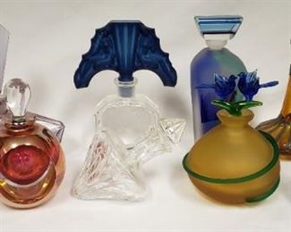 Perfume bottle collection. Various makers.