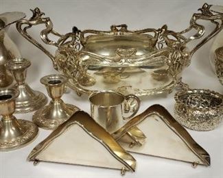 Sterling silver services wares.