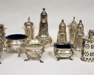Sterling silver services wares.