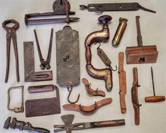 Antique tool collection.