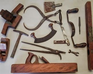Antique tool collection.