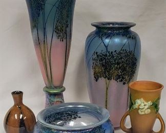 Art glass & art pottery.