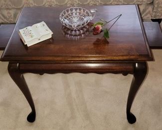 Solid Cherry Coffee Table with side extensions by Bassett