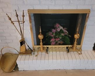 Brass Fireplace accessories