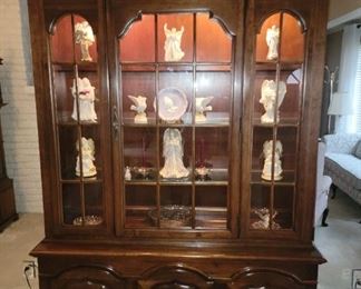 Lighted China cabinet with Glass Shelving