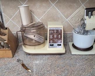 Hamilton Beach Food Processor, Vtg. Sunbeam Mixer