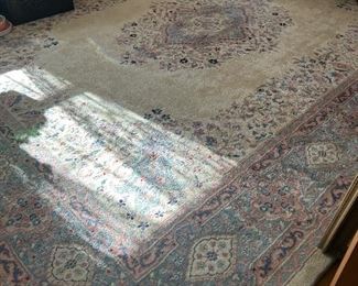 11 x 15 persian rug ivory & pastels - looks new !