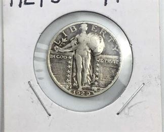 1929-S Standing Liberty Silver Quarter, Fine+