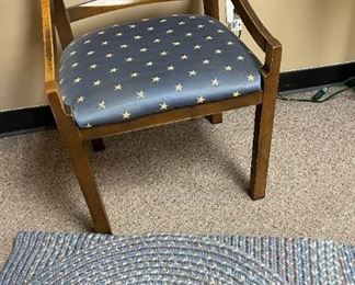 Wooden Chair 2 Rugs