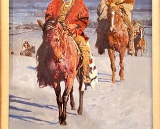 David Mann Oil on Canvas
"Lakota Winter"
20" x 16" 