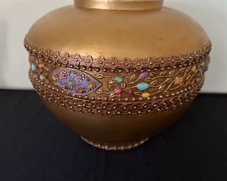 Goldtone vase
