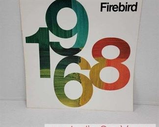 1968 Firebird Dealer Brochure